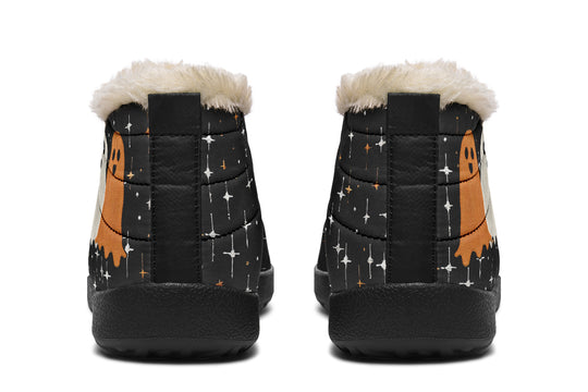 Ghost Besties Winter Sneakers - Warm & Easy Slip-On Shoes Lined with Vegan Wool with Anti-Slip Soles