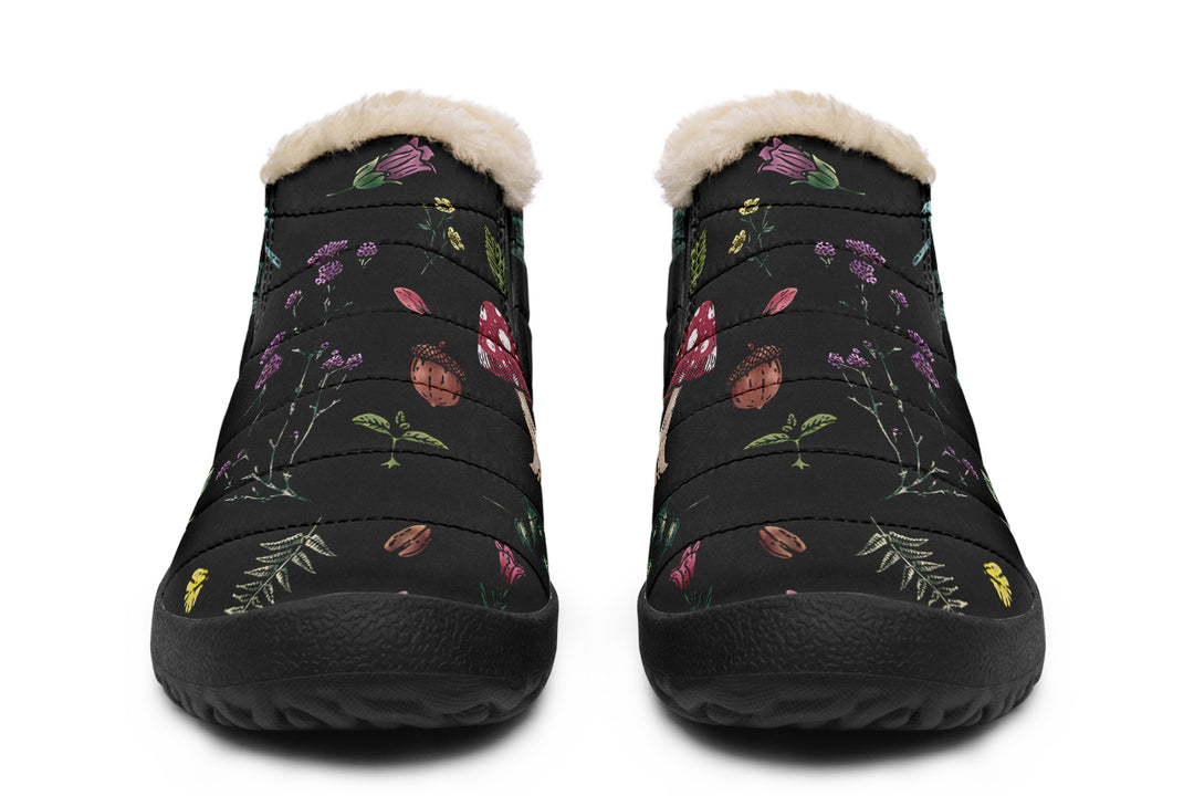 Herbology Winter Sneakers - Warm & Easy Slip-On Shoes Lined with Vegan Wool with Anti-Slip Soles