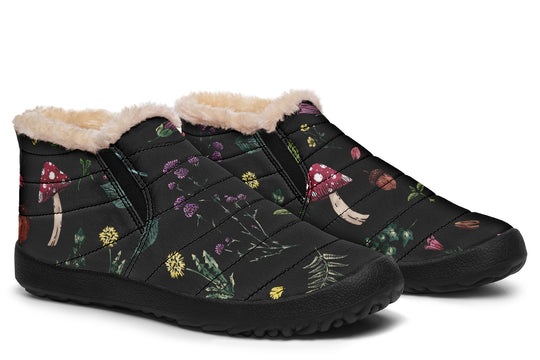 Herbology Winter Sneakers - Warm & Easy Slip-On Shoes Lined with Vegan Wool with Anti-Slip Soles