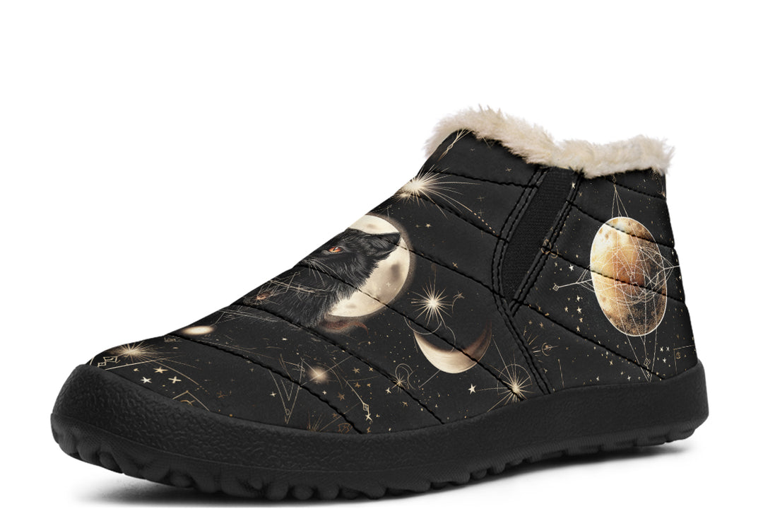 Midnight Cat Winter Sneakers