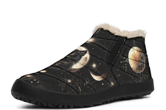 Midnight Cat Winter Sneakers