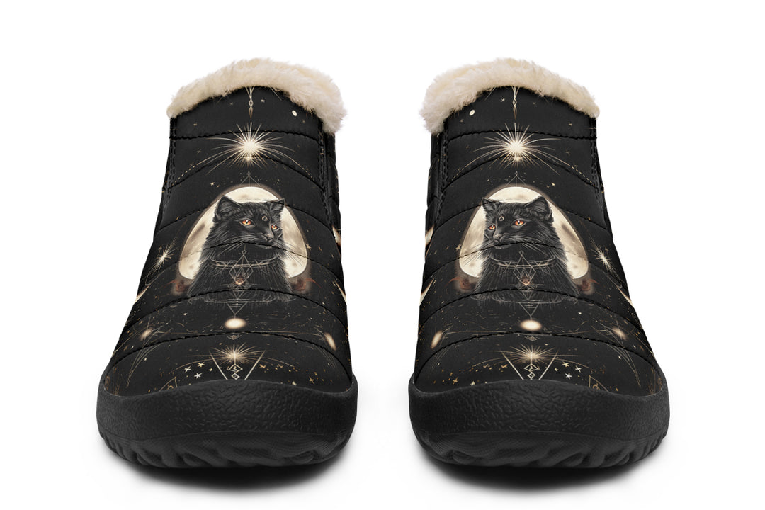 Midnight Cat Winter Sneakers