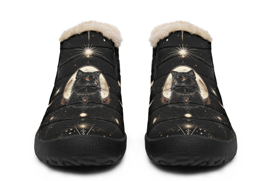 Midnight Cat Winter Sneakers