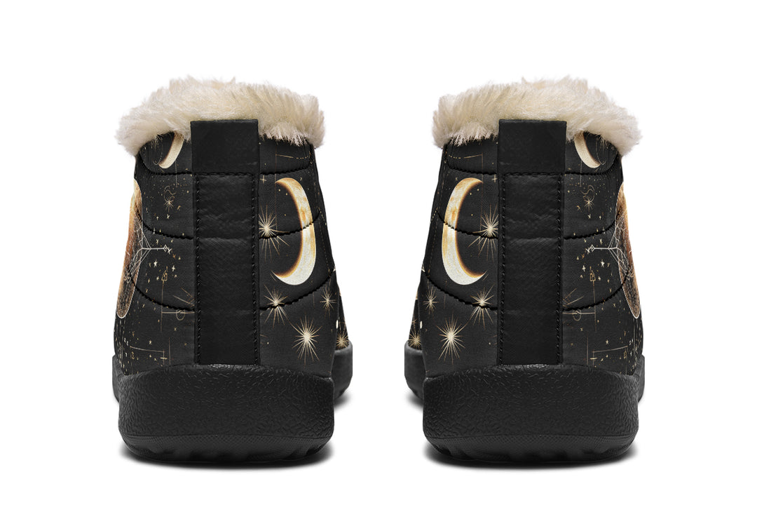 Midnight Cat Winter Sneakers