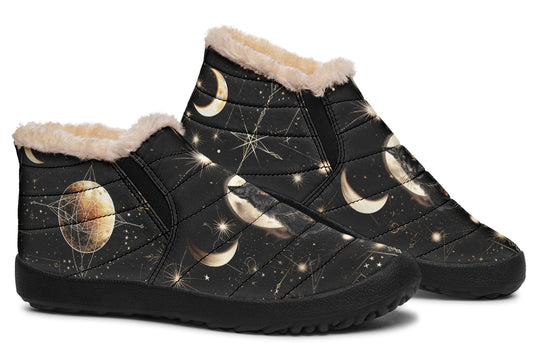 Midnight Cat Winter Sneakers
