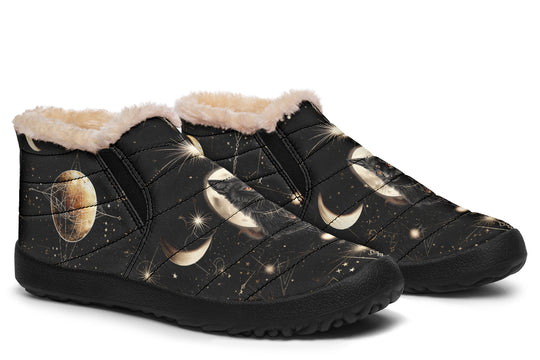 Midnight Cat Winter Sneakers