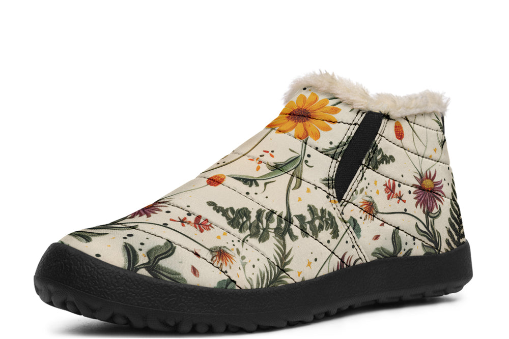 Midsummer Winter Sneakers - Warm & Easy Slip-On Shoes Lined with Vegan Wool with Anti-Slip Soles