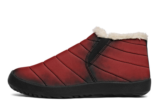 Mood: Blood Winter Sneakers - Warm & Easy Slip-On Shoes Lined with Vegan Wool with Anti-Slip Soles