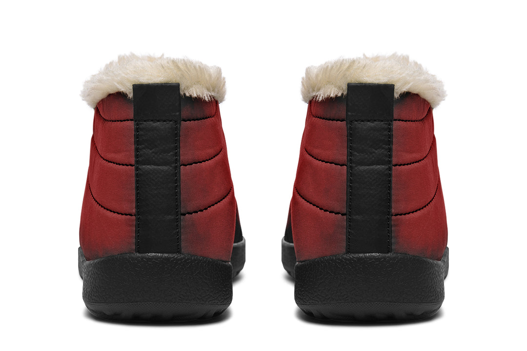 Mood: Blood Winter Sneakers - Warm & Easy Slip-On Shoes Lined with Vegan Wool with Anti-Slip Soles