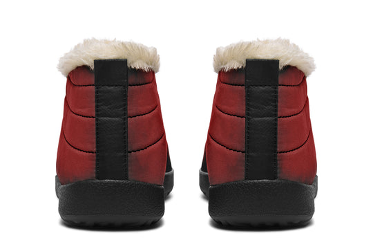 Mood: Blood Winter Sneakers - Warm & Easy Slip-On Shoes Lined with Vegan Wool with Anti-Slip Soles