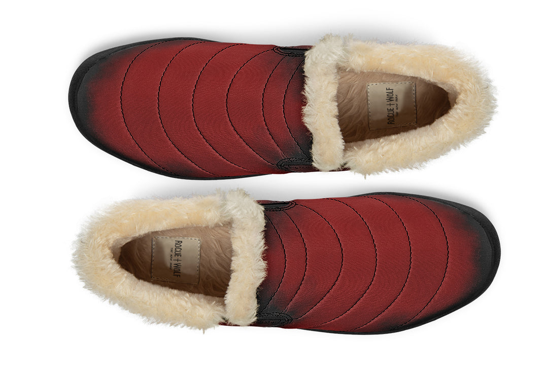 Mood: Blood Winter Sneakers - Warm & Easy Slip-On Shoes Lined with Vegan Wool with Anti-Slip Soles