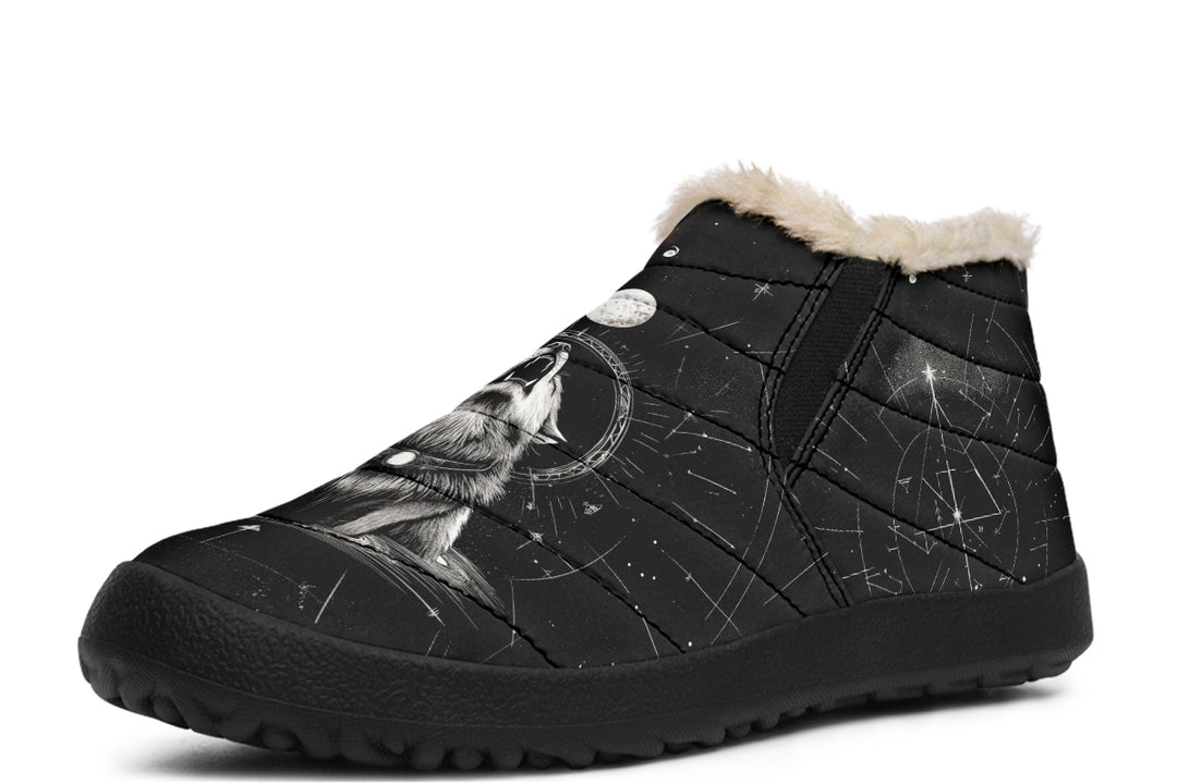 Moonbound Wolf Winter Sneakers