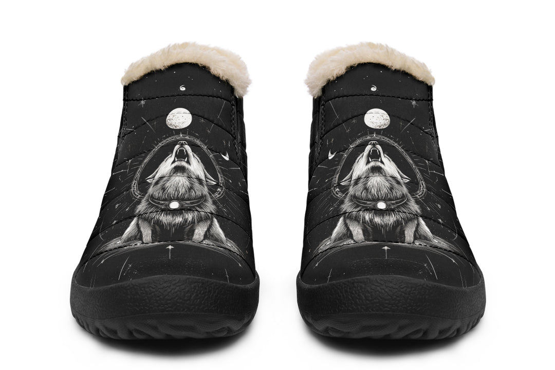 Moonbound Wolf Winter Sneakers