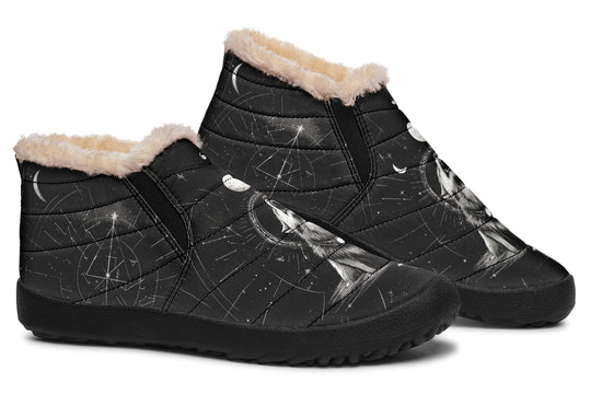 Moonbound Wolf Winter Sneakers