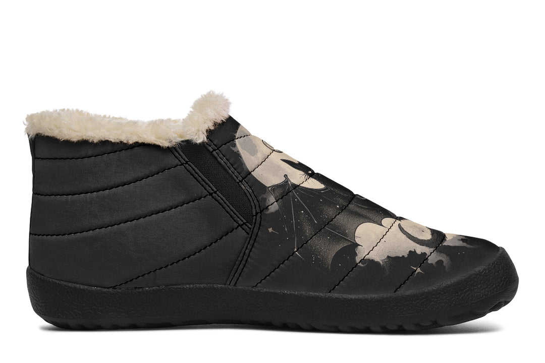 Moonlit Bat Winter Sneakers