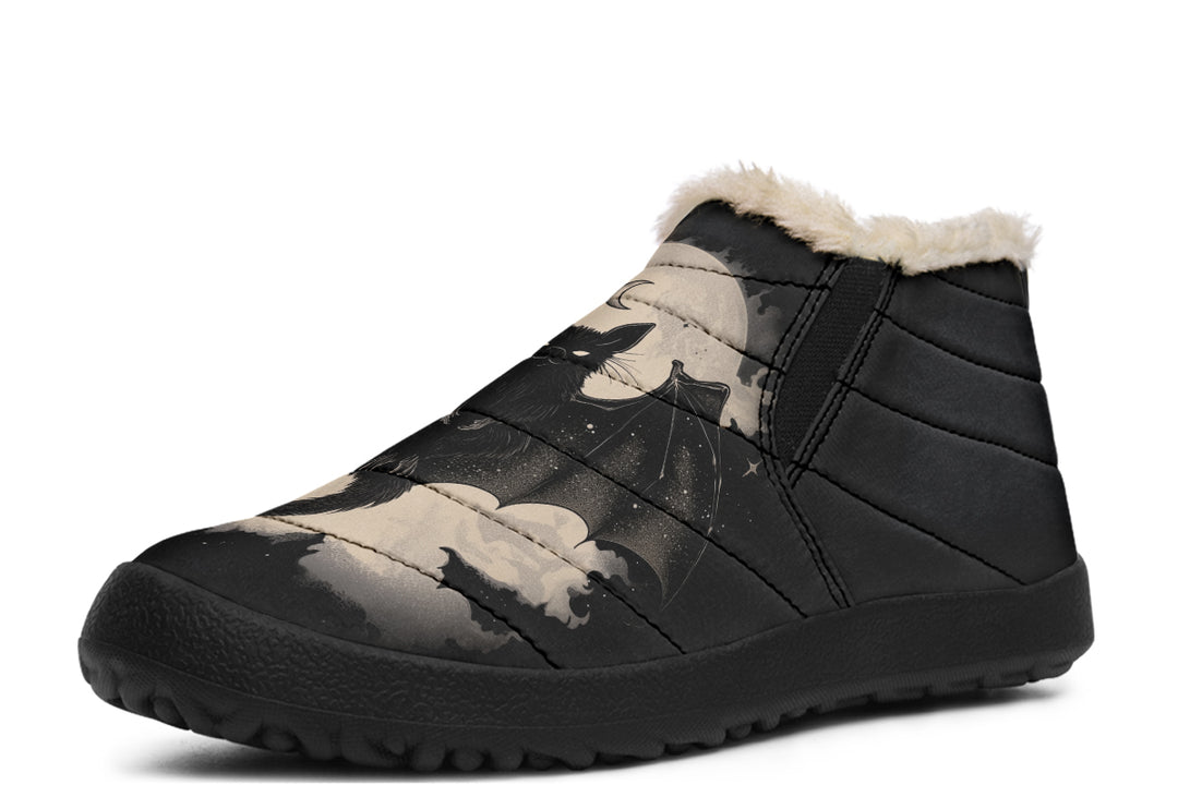 Moonlit Bat Winter Sneakers