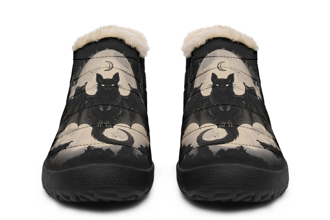 Moonlit Bat Winter Sneakers
