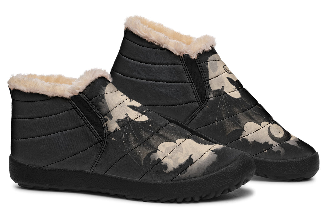 Moonlit Bat Winter Sneakers