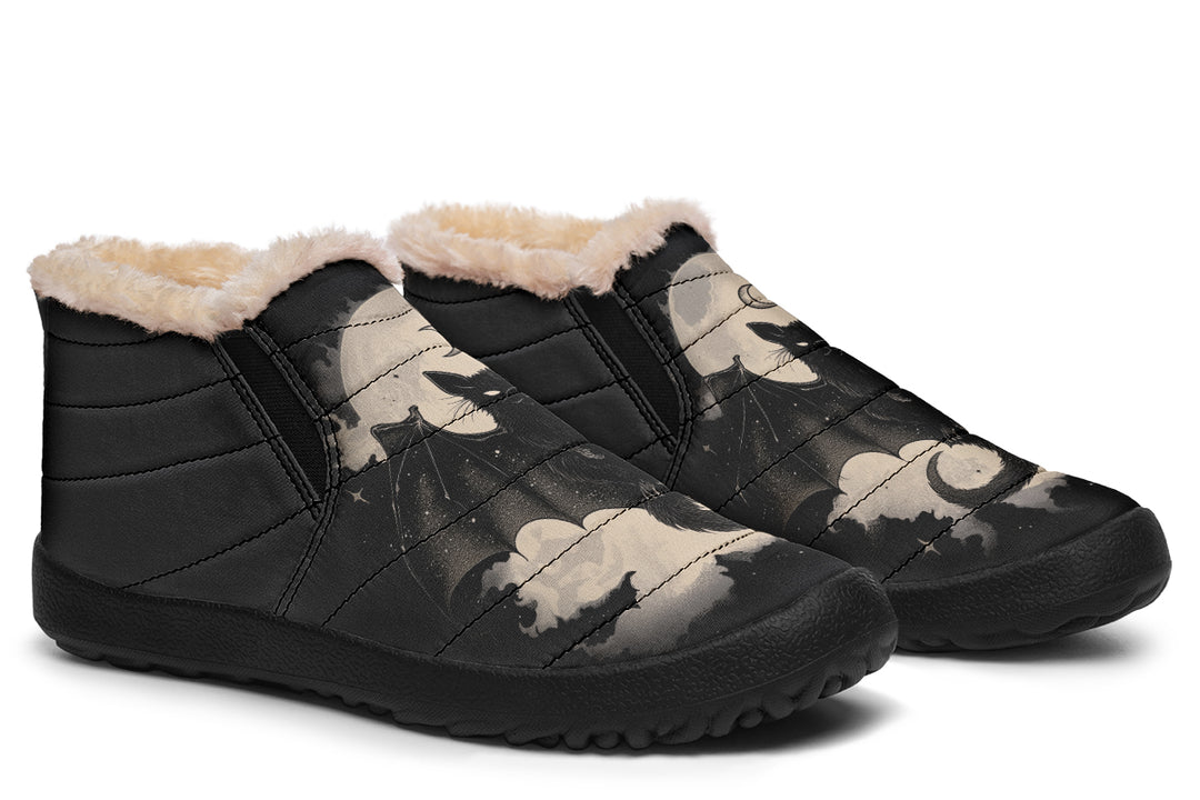 Moonlit Bat Winter Sneakers