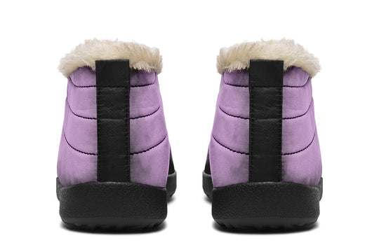 Mystic Dusk Winter Sneakers - Warm & Easy Slip-On Shoes Lined with Vegan Wool with Anti-Slip Soles