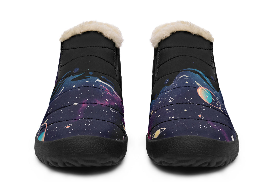 Nebula Winter Sneakers - Warm & Easy Slip-On Shoes Lined with Vegan Wool with Anti-Slip Soles