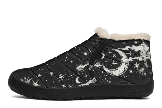 Nightfall Winter Sneakers - Warm & Easy Slip-On Shoes Lined with Vegan Wool with Anti-Slip Soles