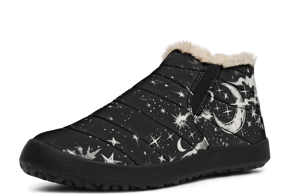 Nightfall Winter Sneakers - Warm & Easy Slip-On Shoes Lined with Vegan Wool with Anti-Slip Soles