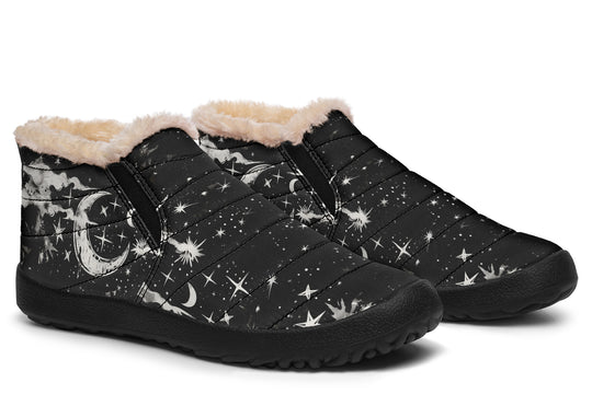 Nightfall Winter Sneakers - Warm & Easy Slip-On Shoes Lined with Vegan Wool with Anti-Slip Soles