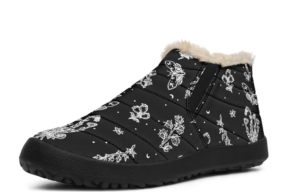 Nightshade Winter Sneakers - Warm & Easy Slip-On Shoes Lined with Vegan Wool with Anti-Slip Soles