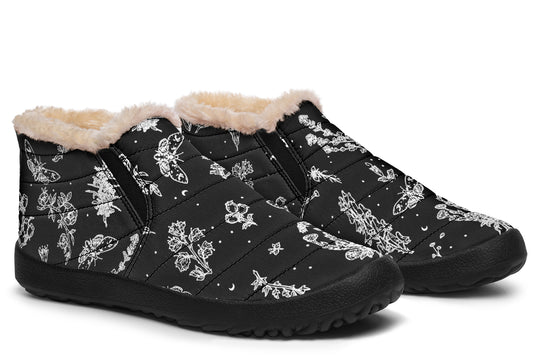 Nightshade Winter Sneakers - Warm & Easy Slip-On Shoes Lined with Vegan Wool with Anti-Slip Soles