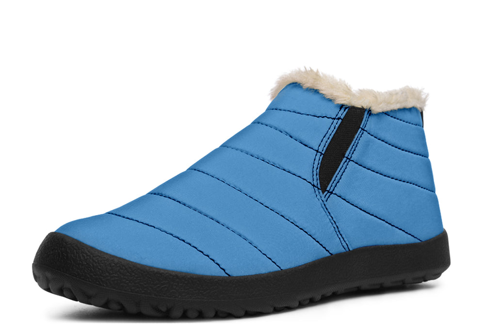 Ocean Wave Winter Sneakers - Warm & Easy Slip-On Shoes Lined with Vegan Wool with Anti-Slip Soles