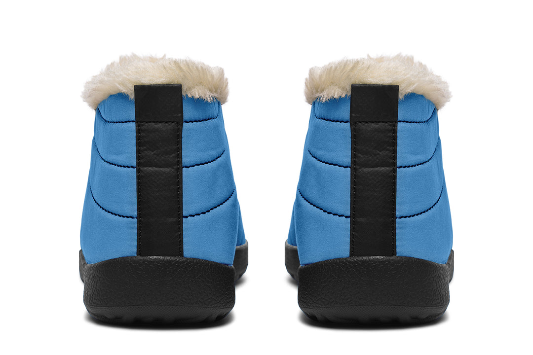 Ocean Wave Winter Sneakers - Warm & Easy Slip-On Shoes Lined with Vegan Wool with Anti-Slip Soles