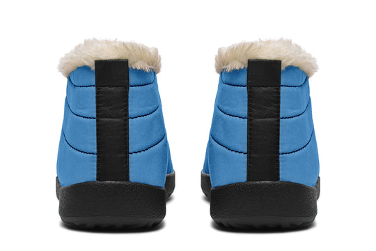 Ocean Wave Winter Sneakers - Warm & Easy Slip-On Shoes Lined with Vegan Wool with Anti-Slip Soles