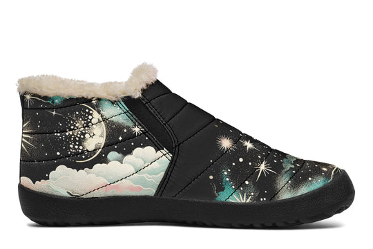 Orion’s Dream Winter Sneakers - Warm & Easy Slip-On Shoes Lined with Vegan Wool with Anti-Slip Soles