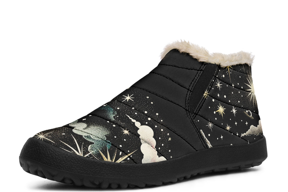 Orion’s Dream Winter Sneakers - Warm & Easy Slip-On Shoes Lined with Vegan Wool with Anti-Slip Soles