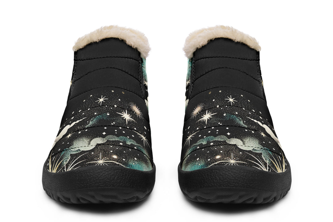 Orion’s Dream Winter Sneakers - Warm & Easy Slip-On Shoes Lined with Vegan Wool with Anti-Slip Soles