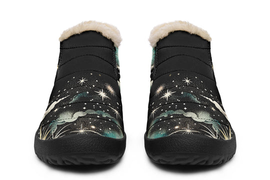 Orion’s Dream Winter Sneakers - Warm & Easy Slip-On Shoes Lined with Vegan Wool with Anti-Slip Soles