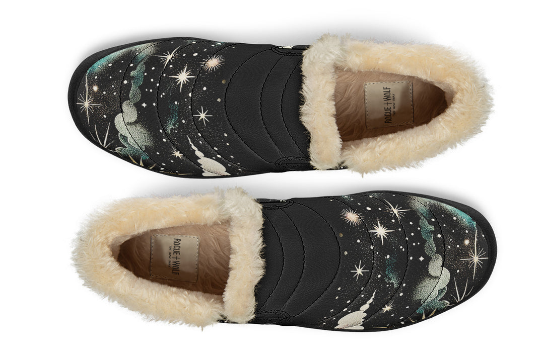 Orion’s Dream Winter Sneakers - Warm & Easy Slip-On Shoes Lined with Vegan Wool with Anti-Slip Soles