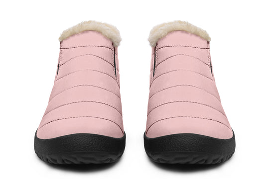 Rose Quartz Winter Sneakers - Warm & Easy Slip-On Shoes Lined with Vegan Wool with Anti-Slip Soles