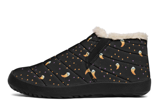 Spooky Soirée Winter Sneakers - Warm & Easy Slip-On Shoes Lined with Vegan Wool with Anti-Slip Soles