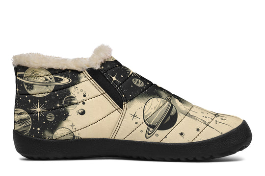 Starwalker Winter Sneakers - Warm & Easy Slip-On Shoes Lined with Vegan Wool with Anti-Slip Soles