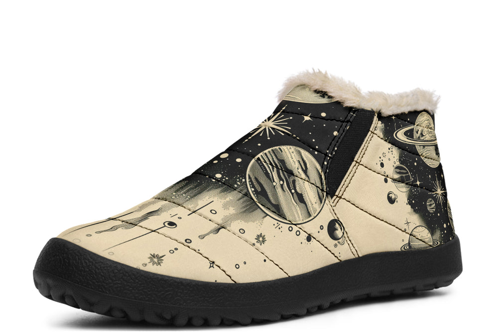 Starwalker Winter Sneakers - Warm & Easy Slip-On Shoes Lined with Vegan Wool with Anti-Slip Soles