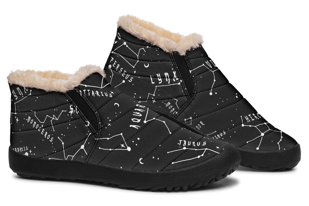 Stellar Winter Sneakers - Warm & Easy Slip-On Shoes Lined with Vegan Wool with Anti-Slip Soles