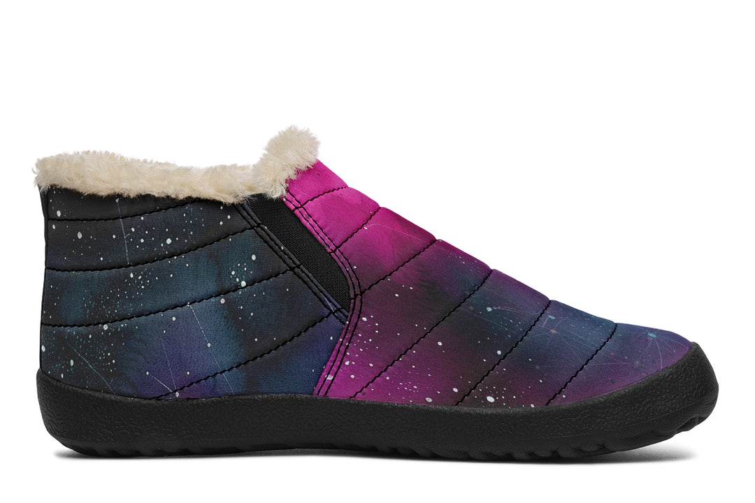 Supernova Winter Sneakers - Warm & Easy Slip-On Shoes Lined with Vegan Wool with Anti-Slip Soles