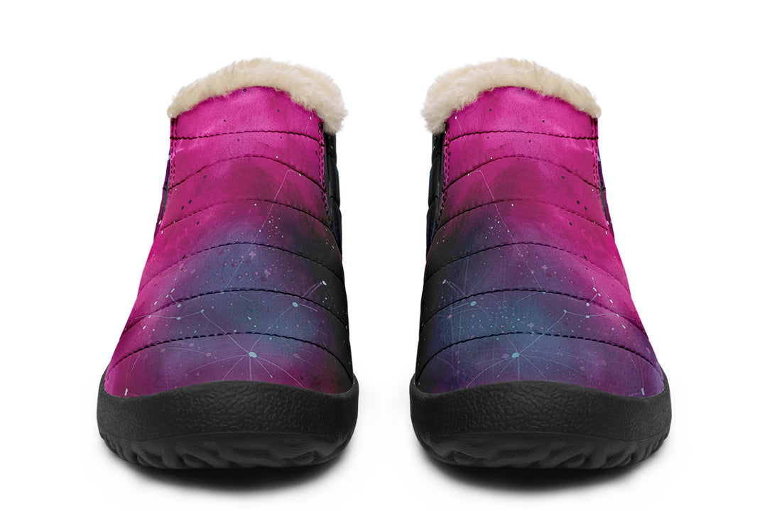 Supernova Winter Sneakers - Warm & Easy Slip-On Shoes Lined with Vegan Wool with Anti-Slip Soles