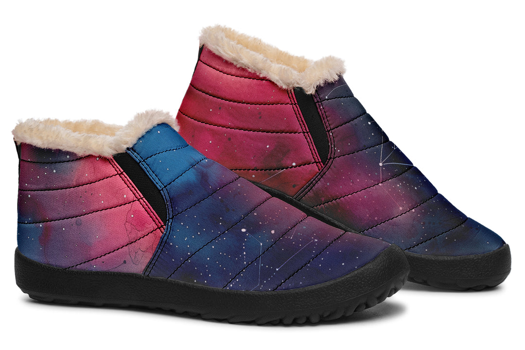 Twilight Winter Sneakers - Warm & Easy Slip-On Shoes Lined with Vegan Wool with Anti-Slip Soles