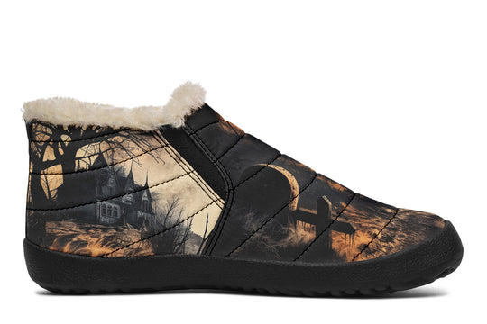 Vlad’s Castle Winter Sneakers - Warm & Easy Slip-On Shoes Lined with Vegan Wool with Anti-Slip Soles