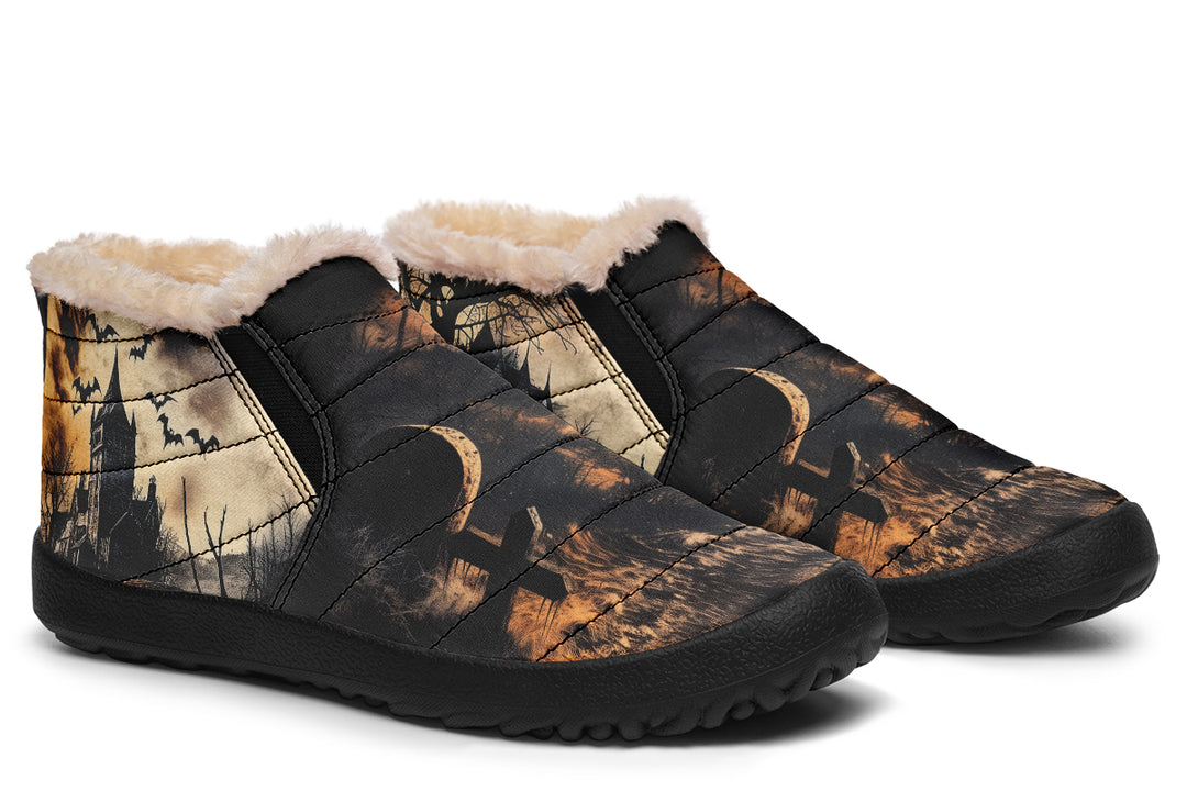 Vlad’s Castle Winter Sneakers - Warm & Easy Slip-On Shoes Lined with Vegan Wool with Anti-Slip Soles