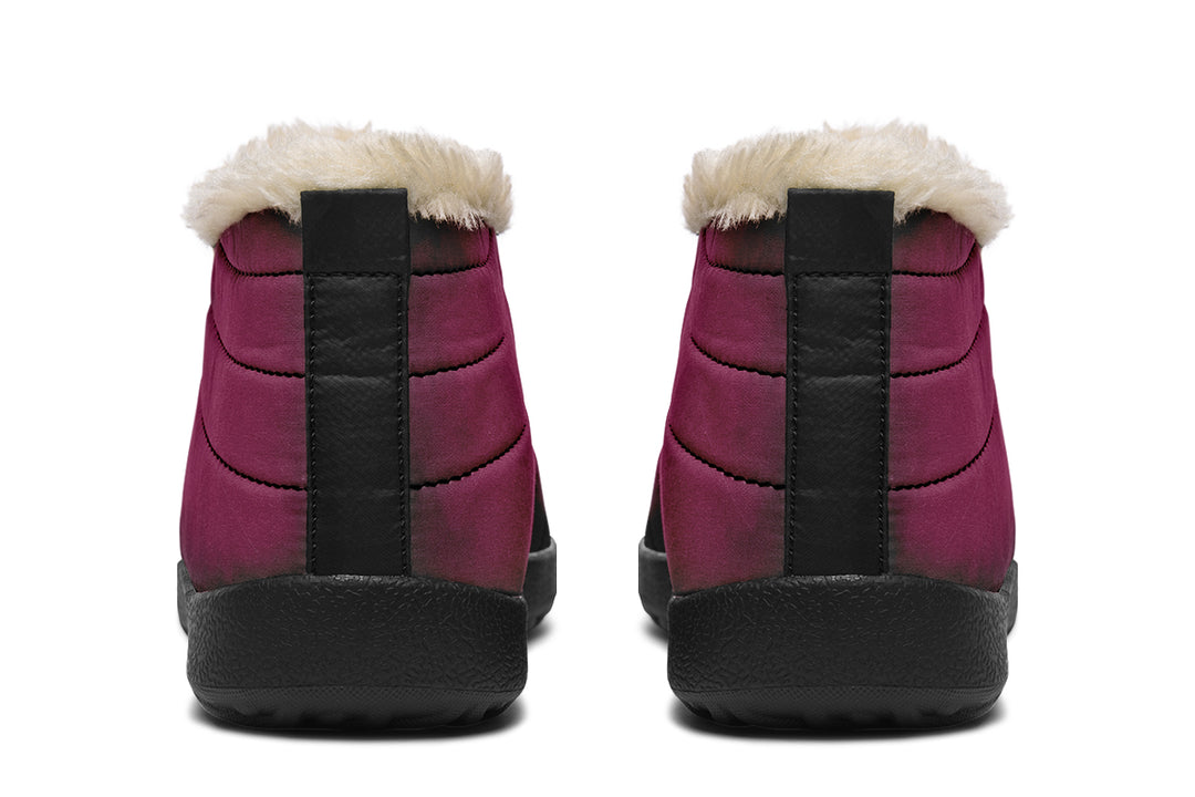 Wicked Berry Winter Sneakers - Warm & Easy Slip-On Shoes Lined with Vegan Wool with Anti-Slip Soles