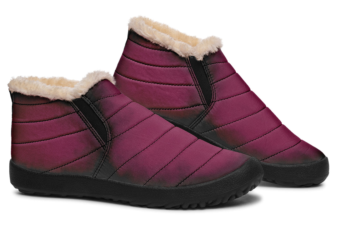 Wicked Berry Winter Sneakers - Warm & Easy Slip-On Shoes Lined with Vegan Wool with Anti-Slip Soles